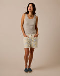 Maui 6" Short: Ecru Kokomo