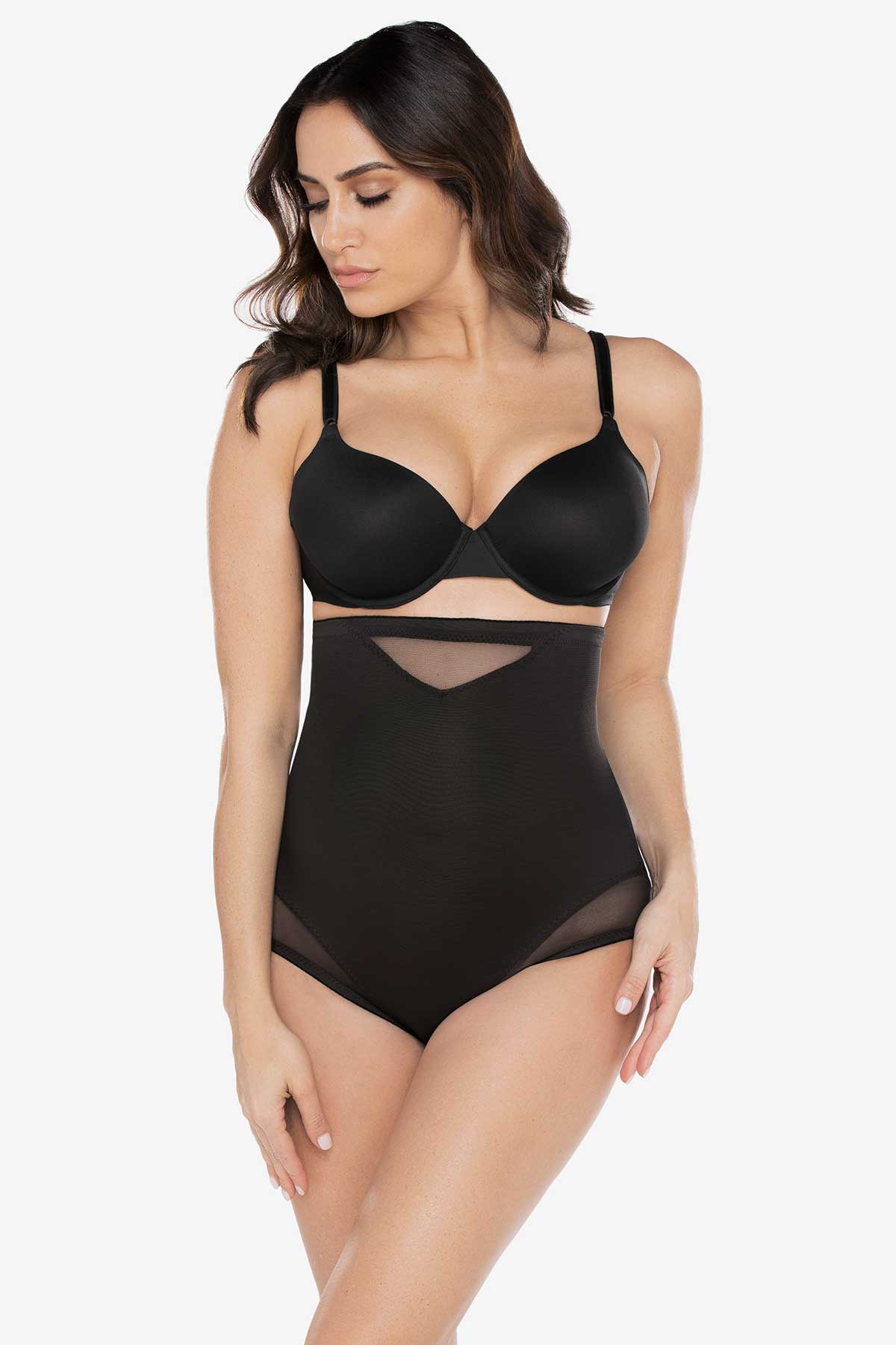 Sexy Sheer Shaping High-Waist Brief