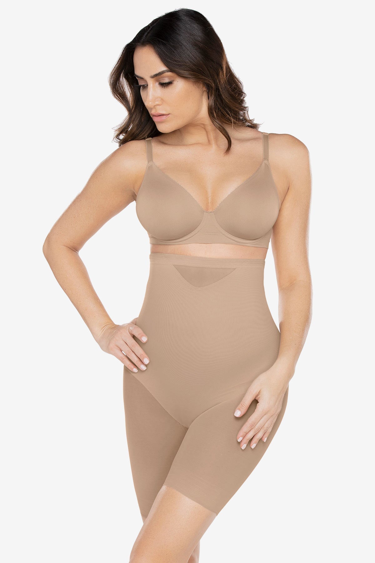 Extra Firm Sexy Sheer Shaping Hi-Waist Thigh Slimmer