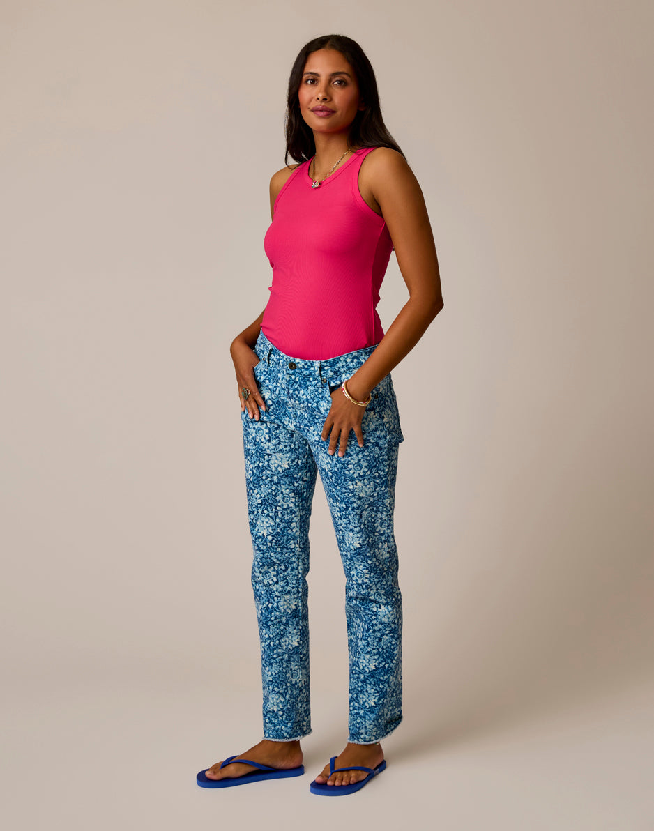 Carson Jean: Indigo Floral