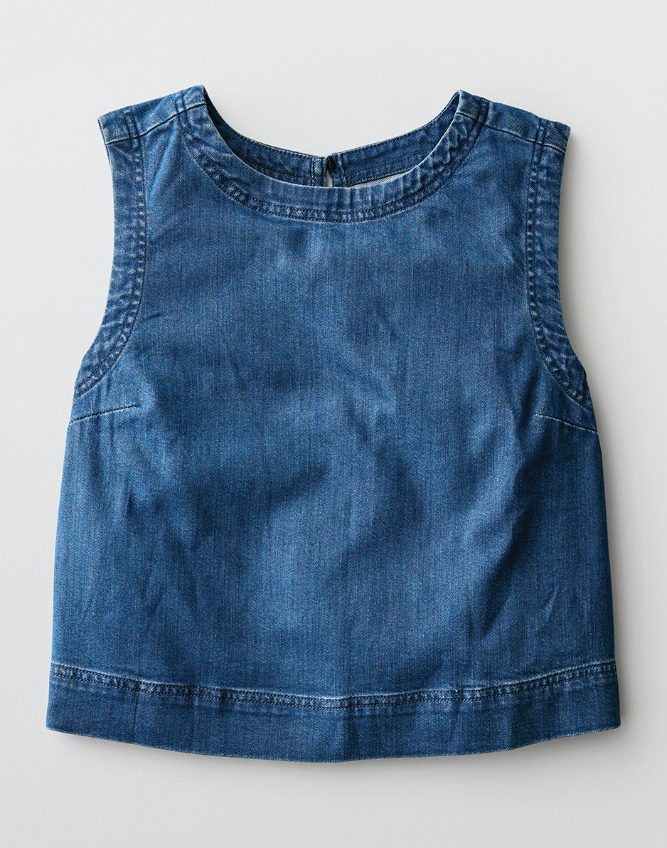 Susie Denim Tank: Magnolia