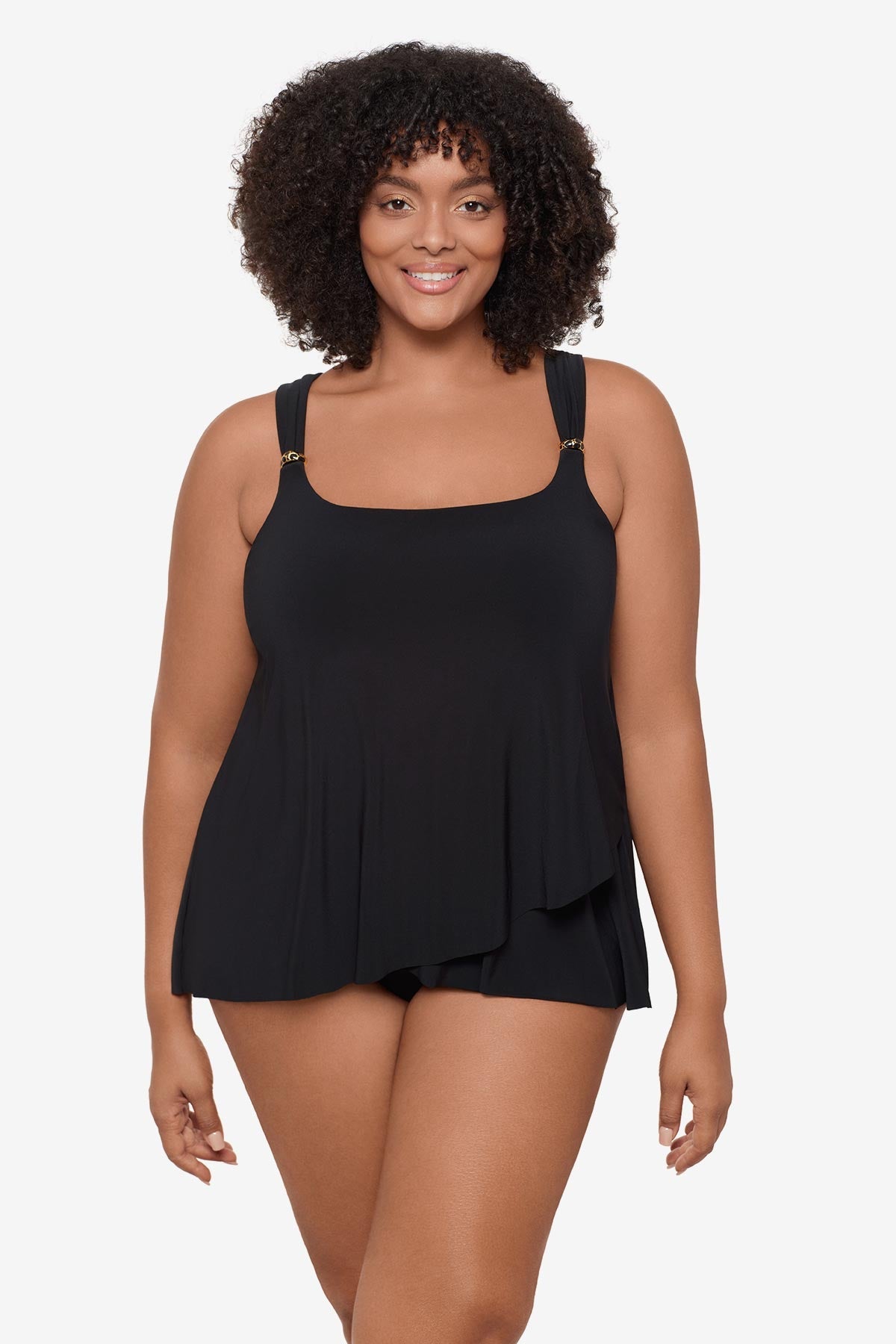 Plus Size Dazzle Tankini Top
