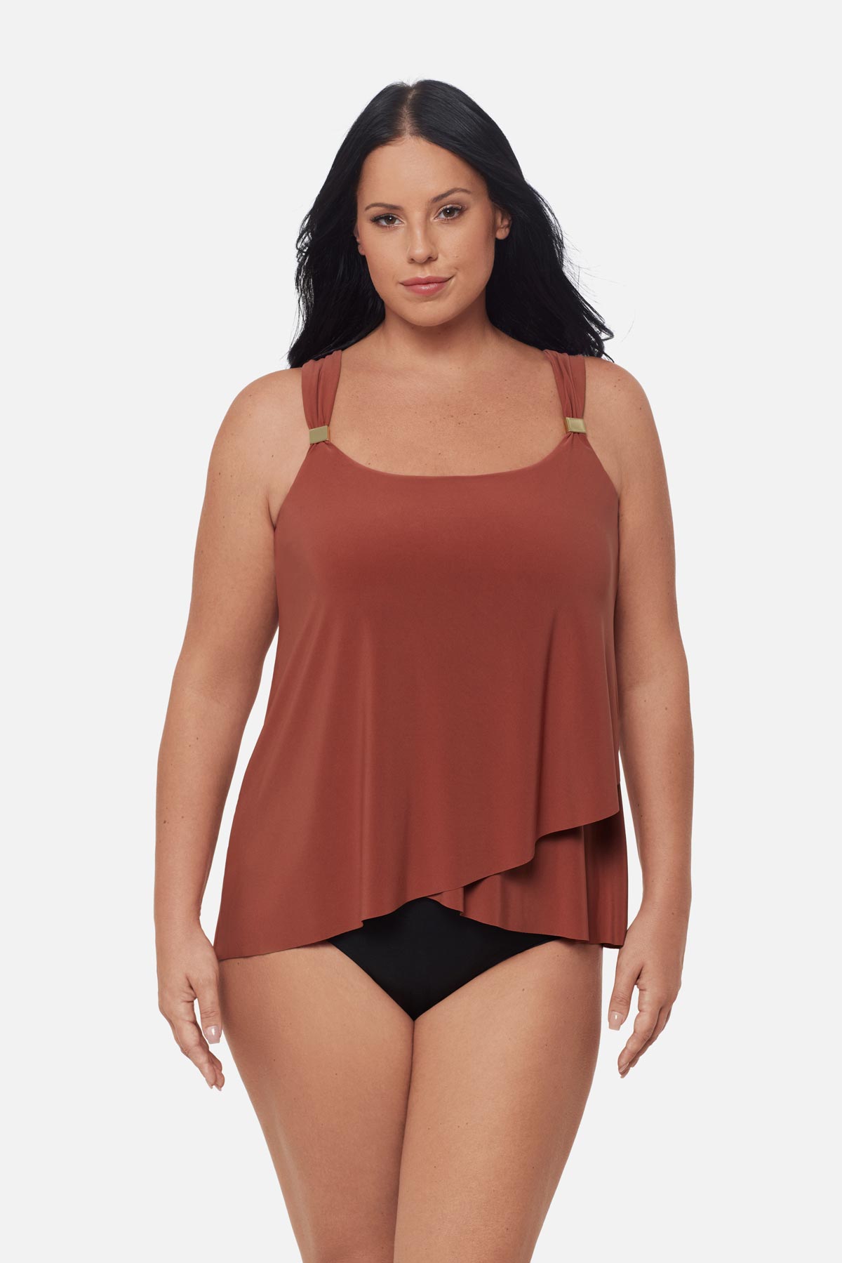 Plus Size Dazzle Tankini Top