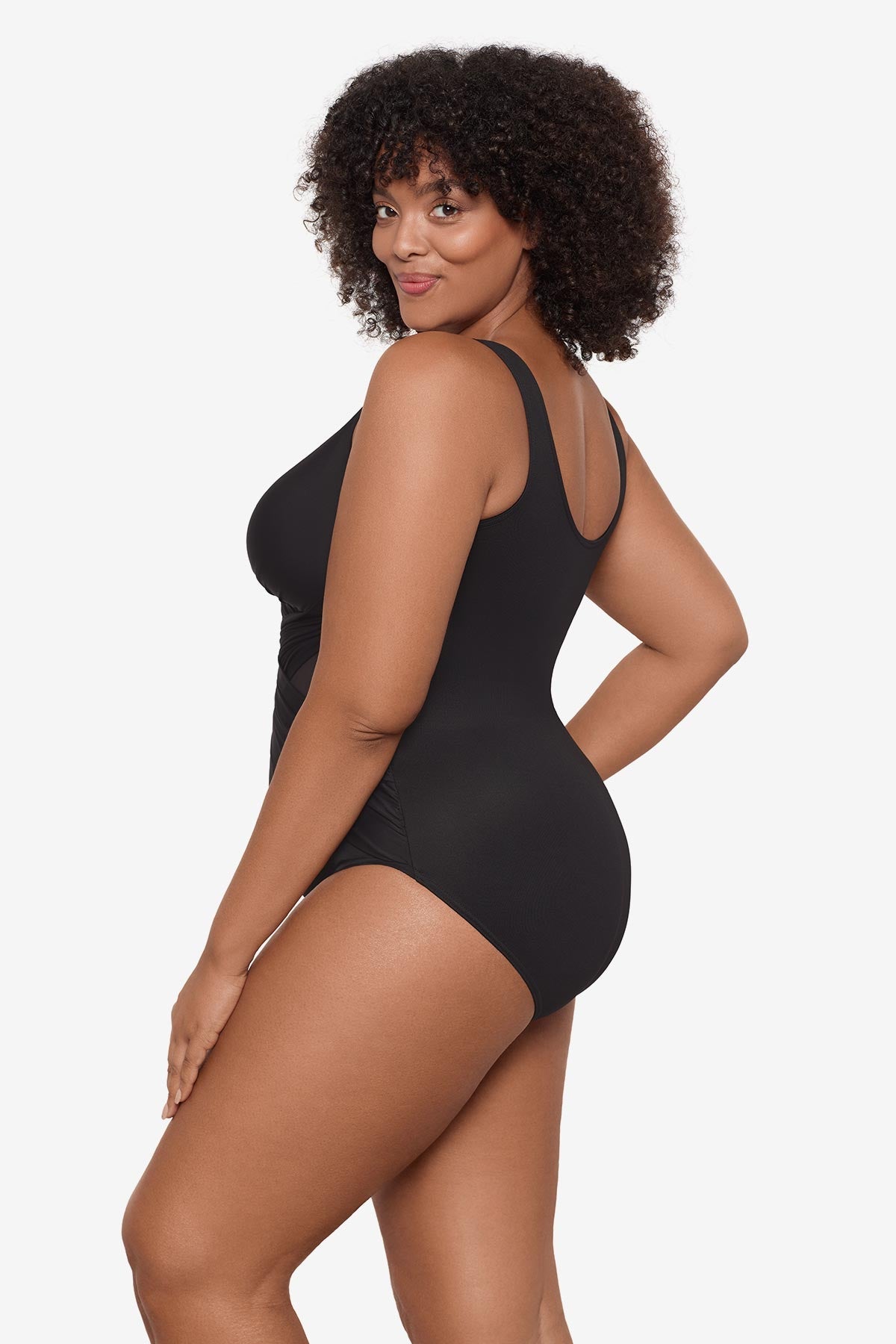 Plus Size Crossover One Piece