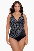 Plus Size Oceanus One Piece in Linked In