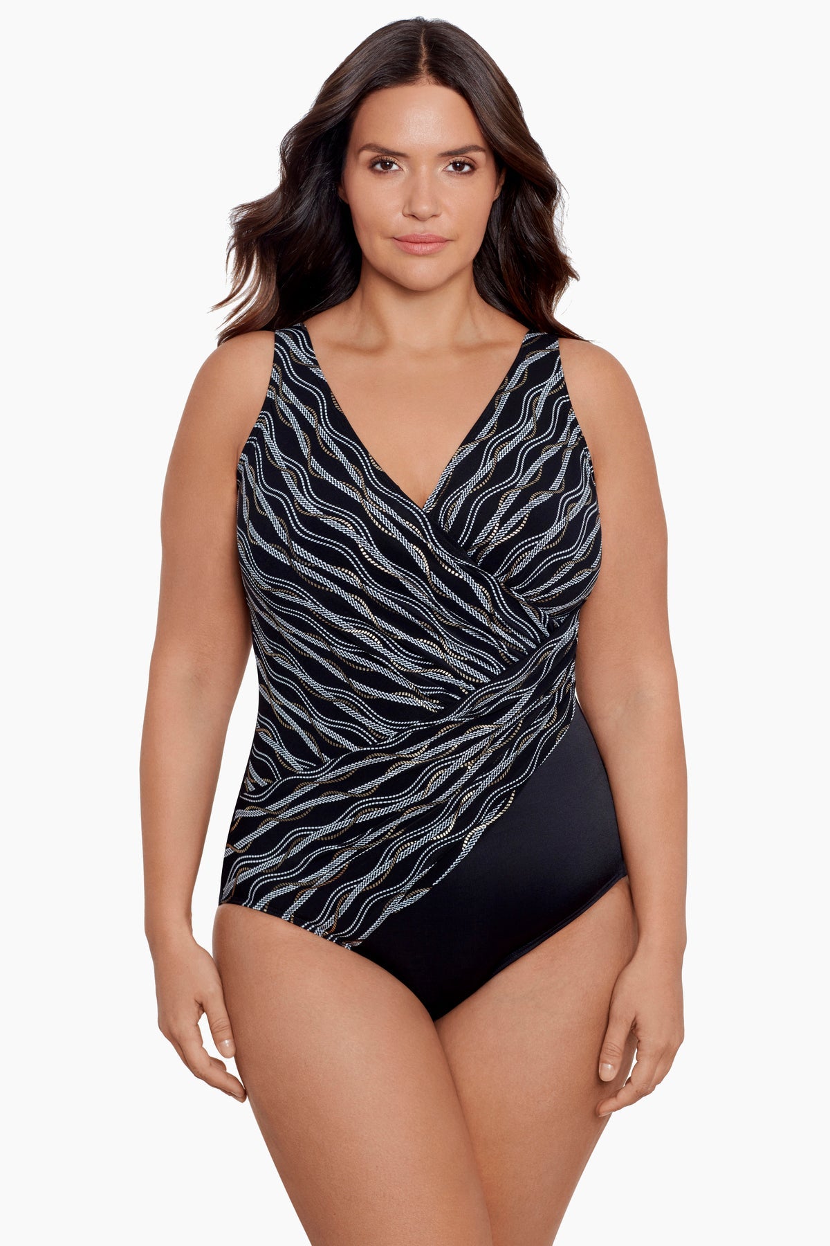 Plus Size Oceanus One Piece in Linked In