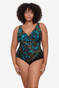 Plus Size Oceanus One Piece in Flor De Mare
