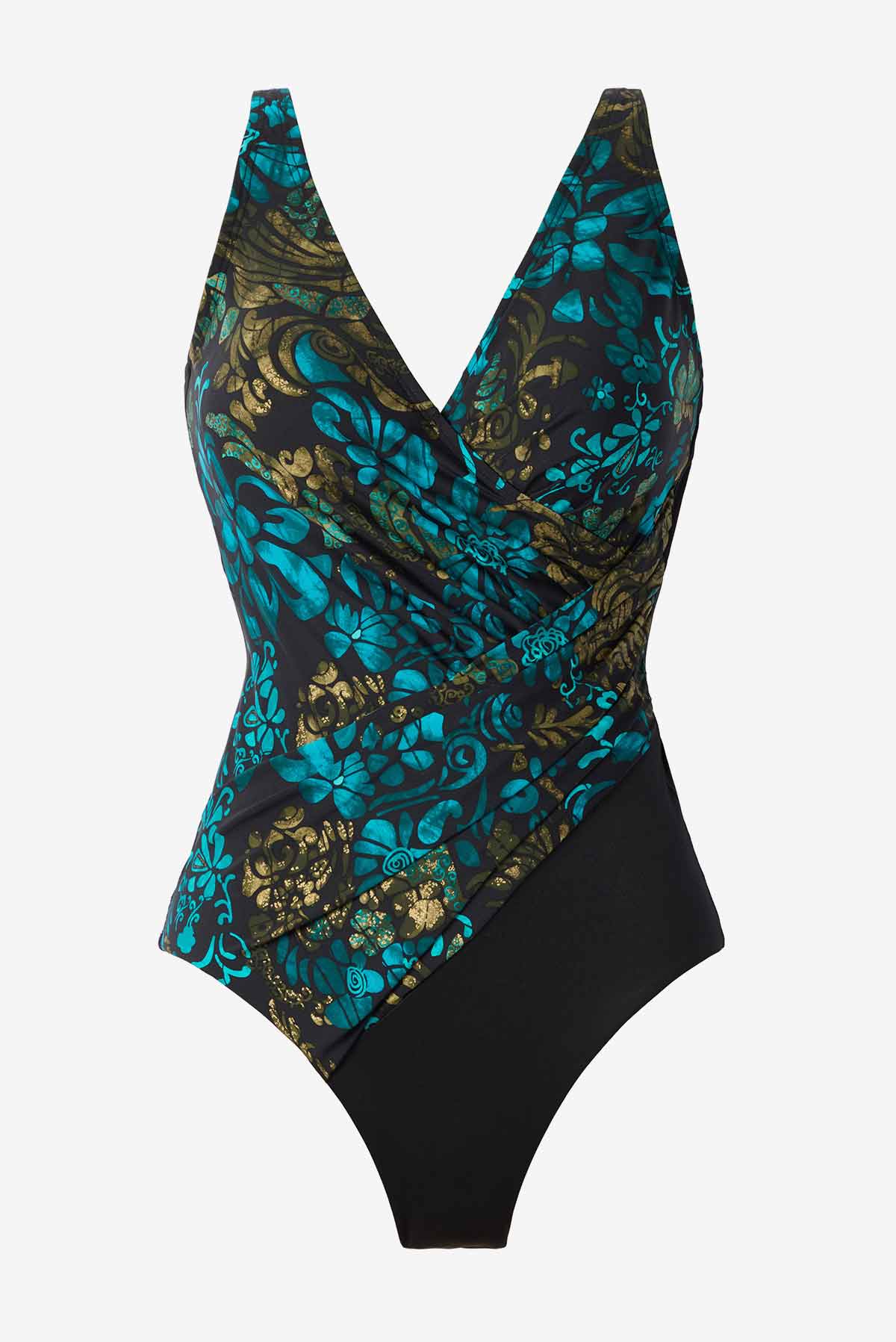 Plus Size Oceanus One Piece in Flor De Mare