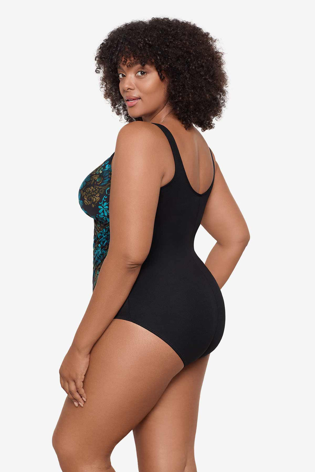Plus Size Oceanus One Piece in Flor De Mare
