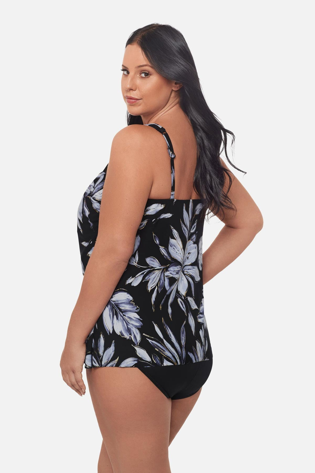 Plus Size Mirage Tankini Top in Fiore Di Luna