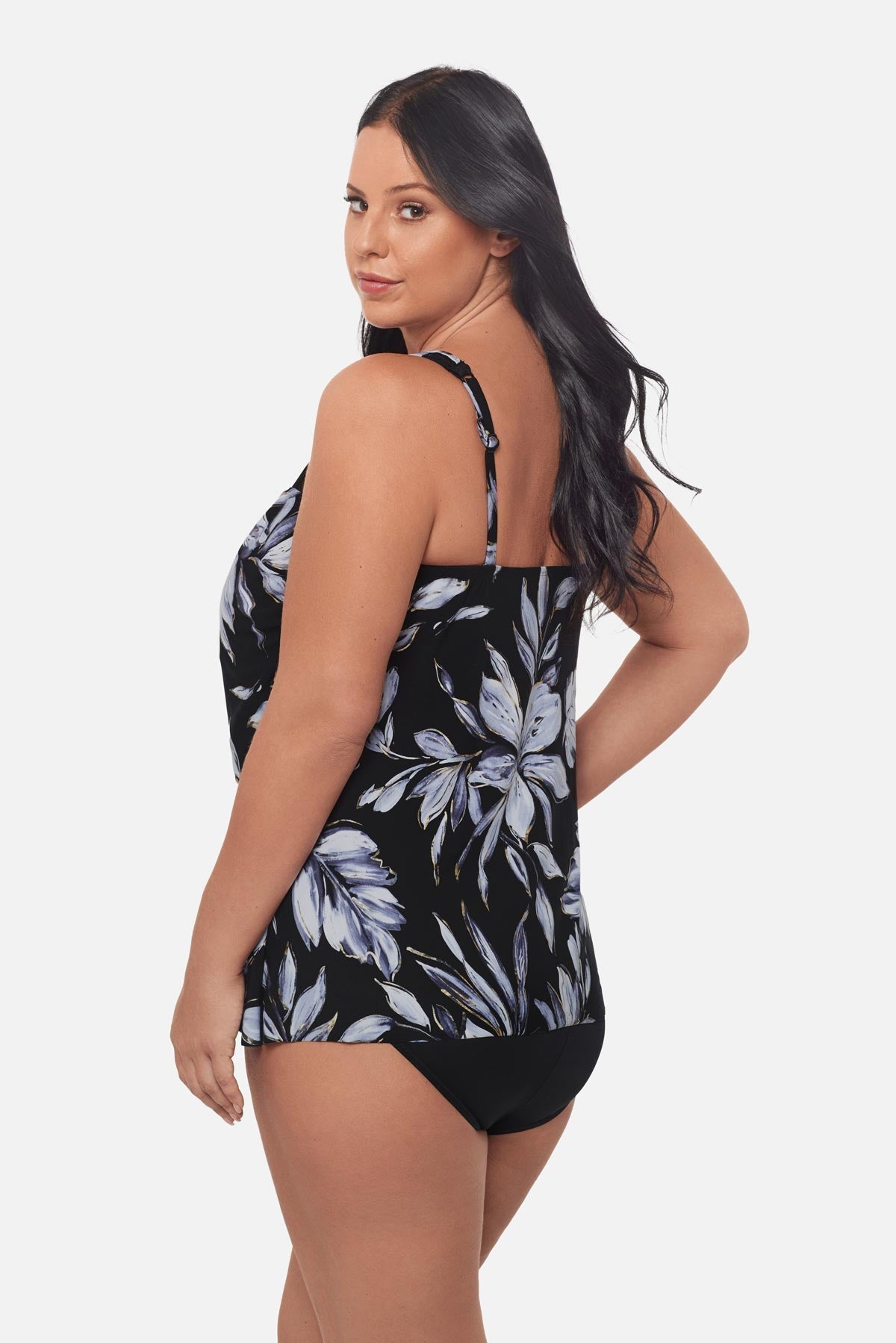 Plus Size Mirage Tankini Top in Fiore Di Luna