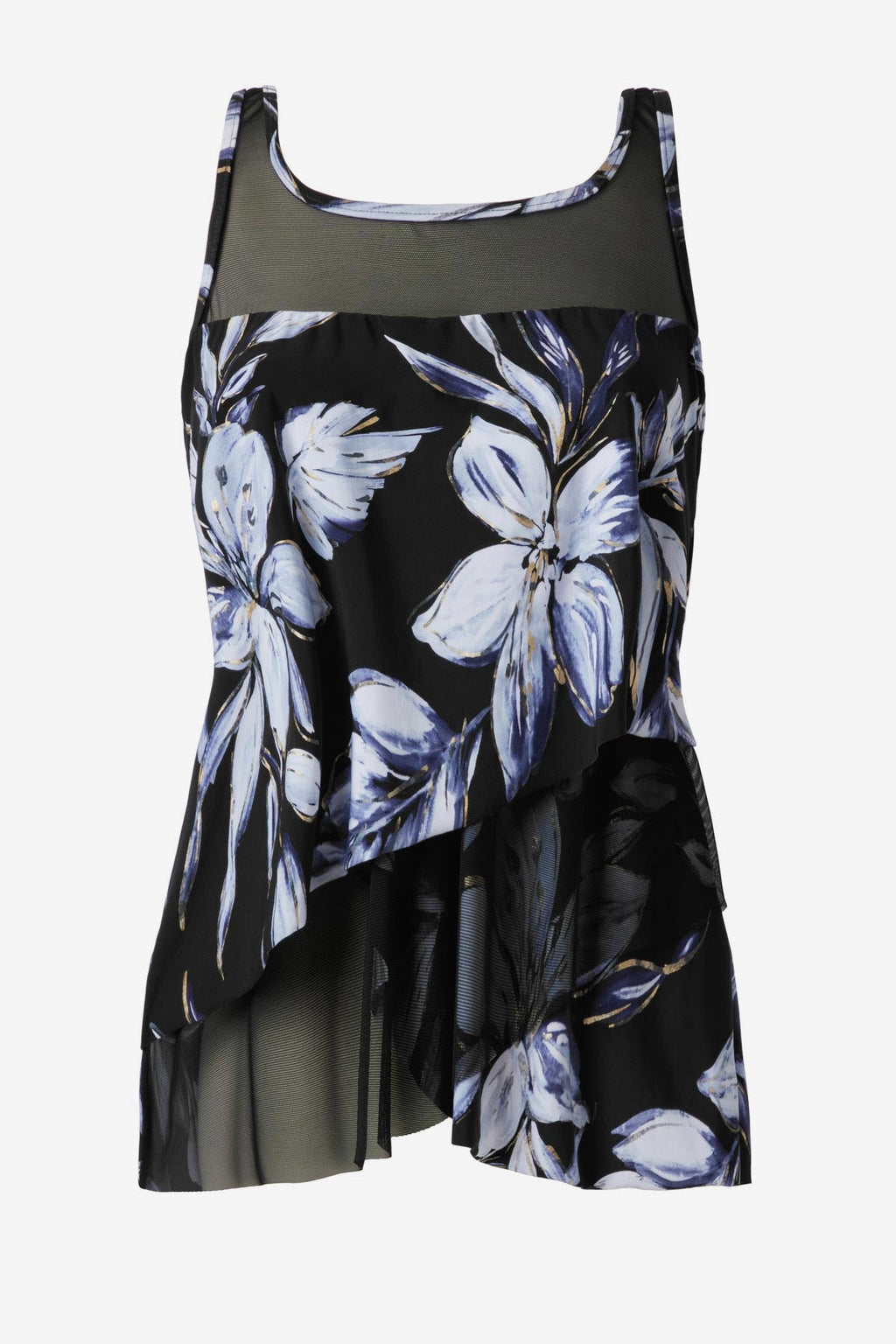 Plus Size Mirage Tankini Top in Fiore Di Luna