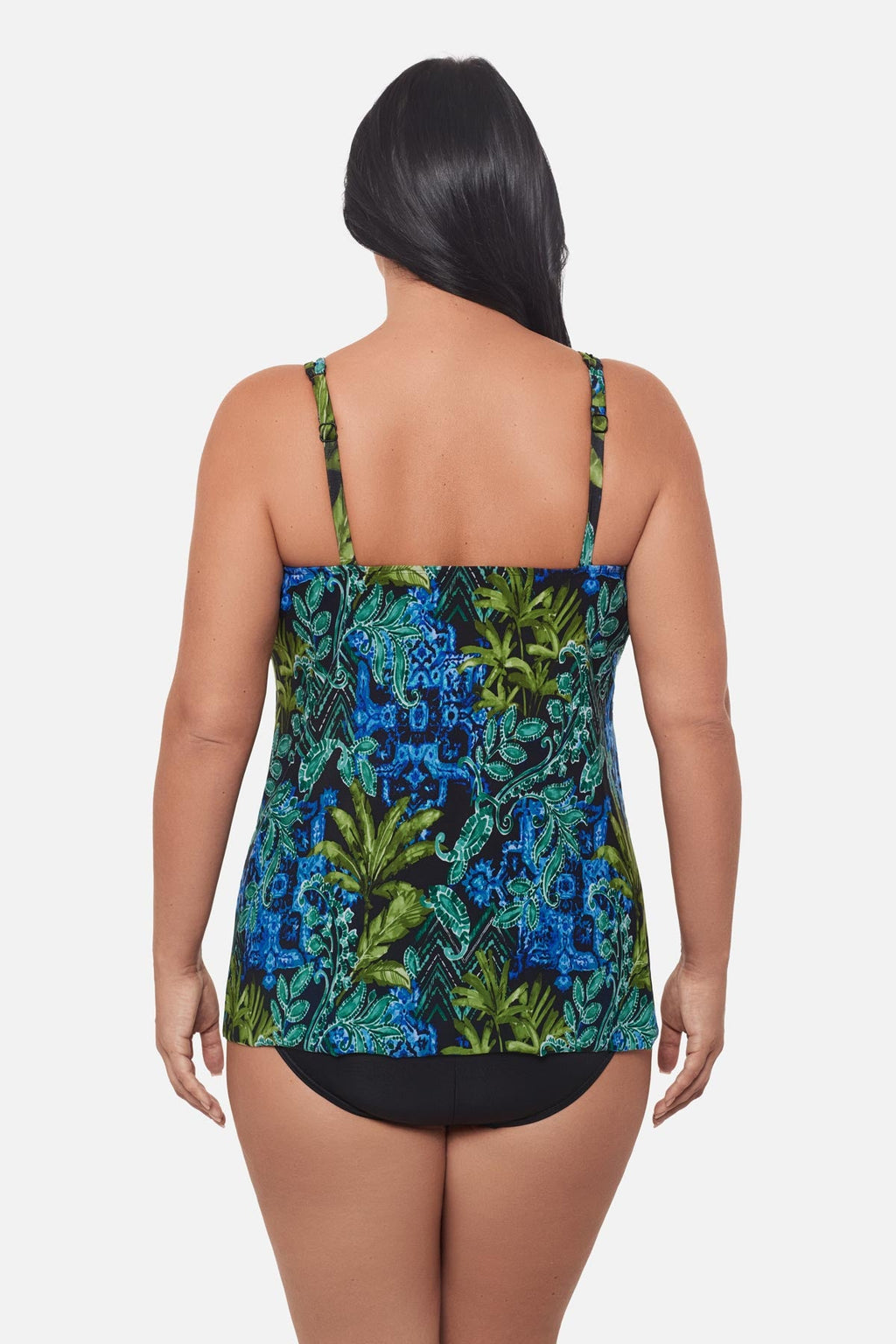 Plus Size Mirage Tankini Top in Gasparilla