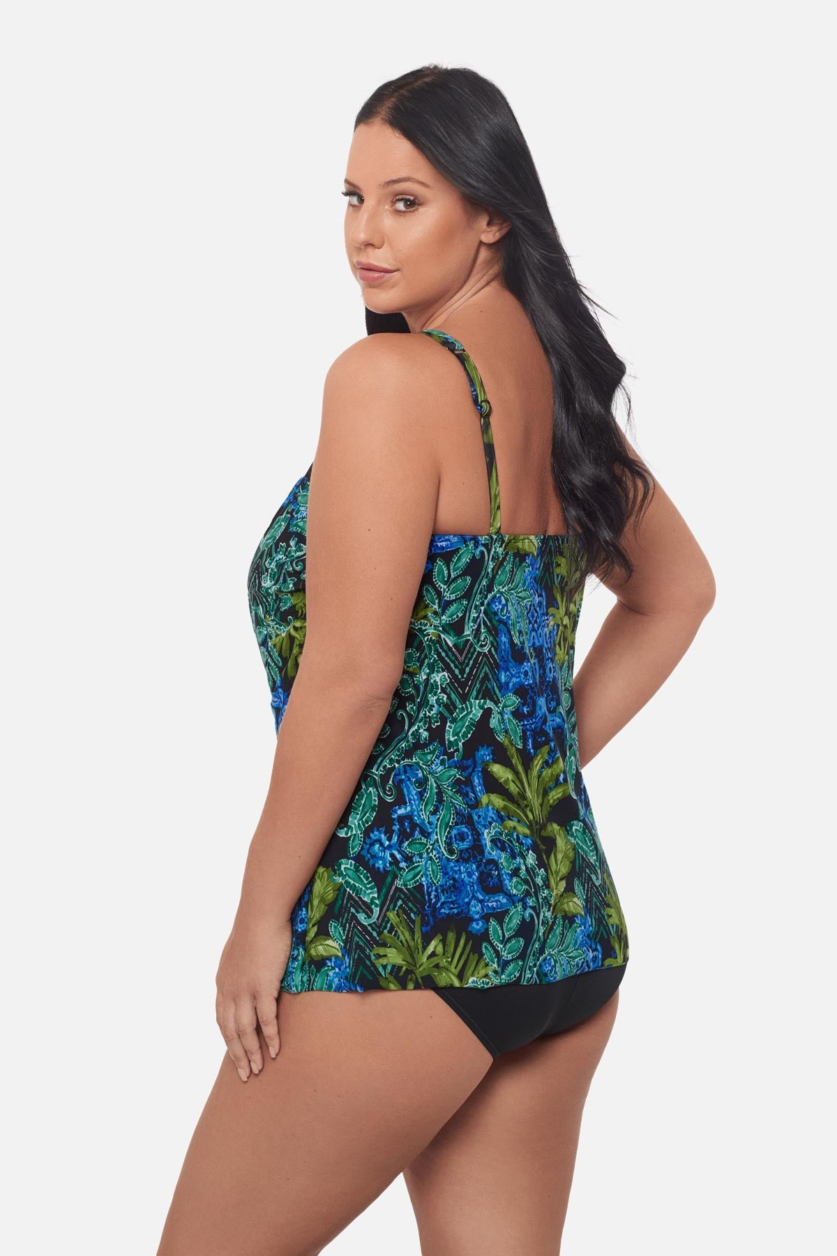 Plus Size Mirage Tankini Top in Gasparilla