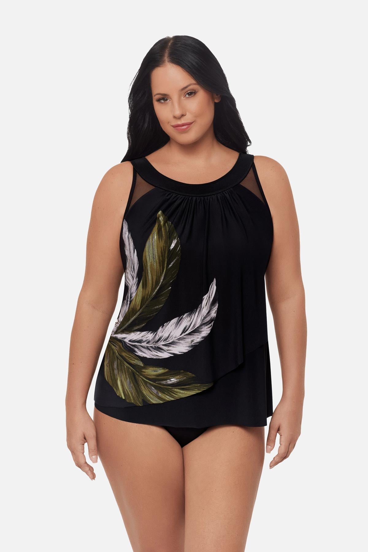 Plus Size Ursula Tankini Top in Boca Grande