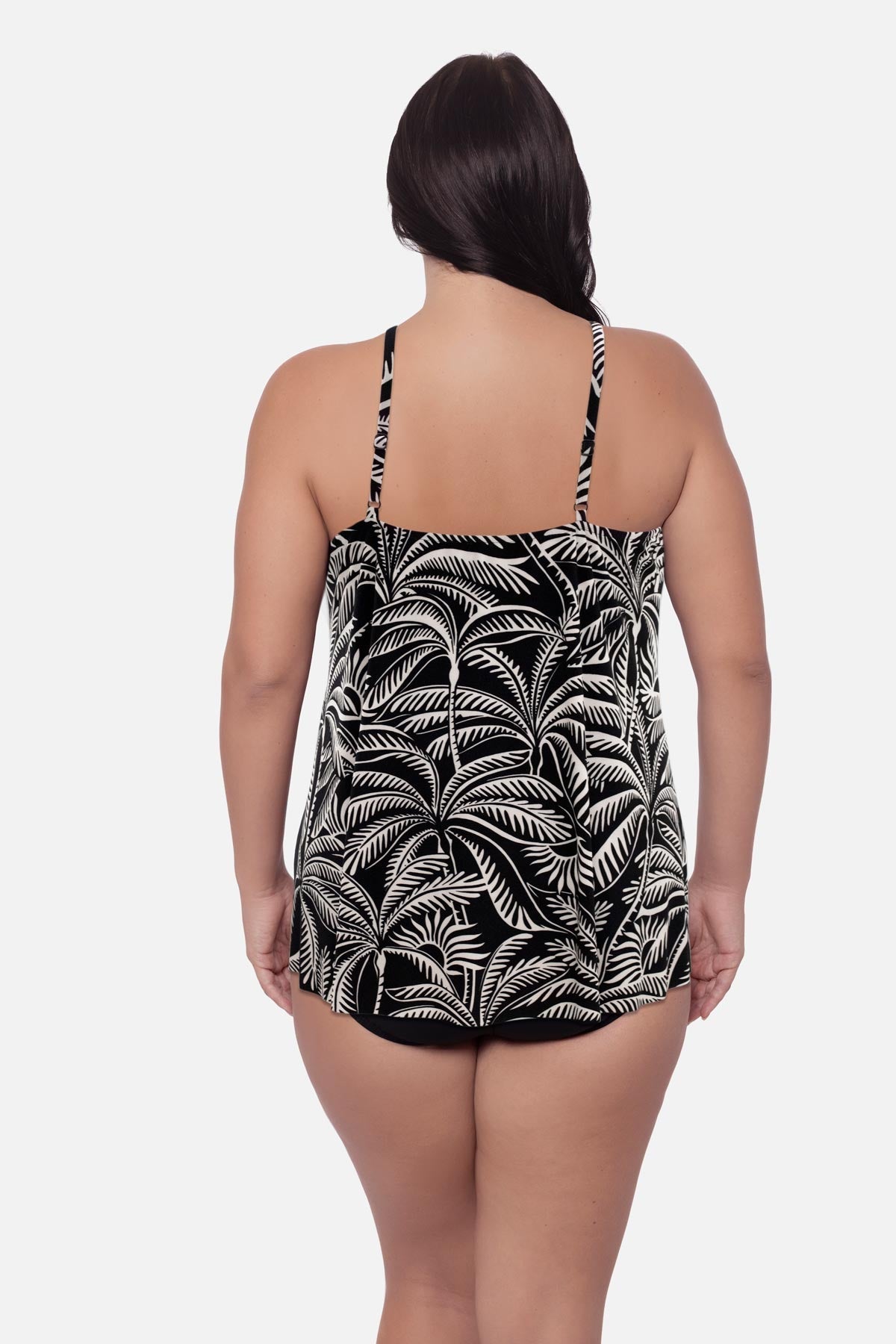 Plus Size Parker Swim Dress in Hearts Of Palm