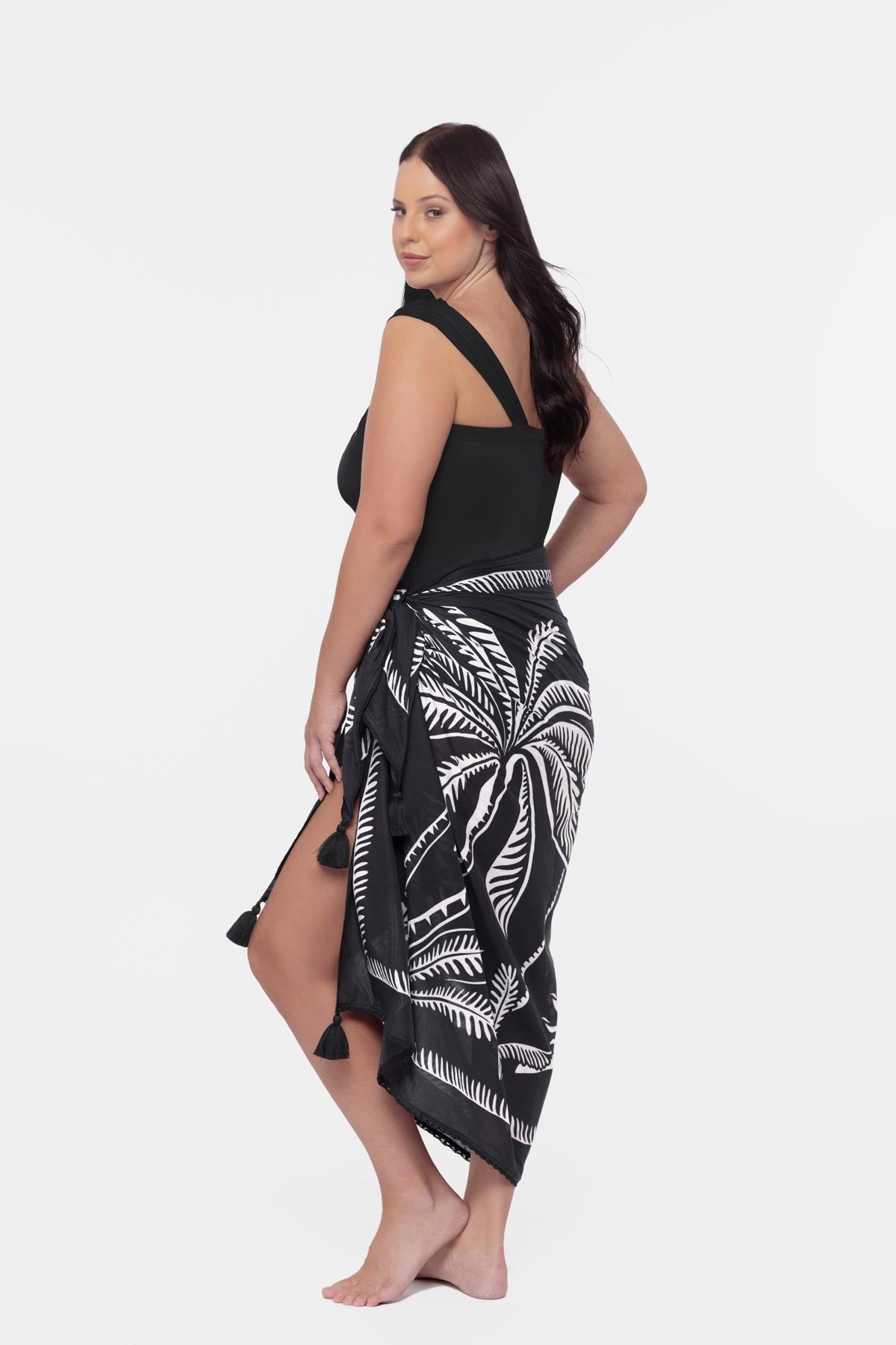 Plus Size Pareo Cover Up in Hearts Of Palm