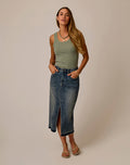 Atlas Denim Skirt: Favorite Fade