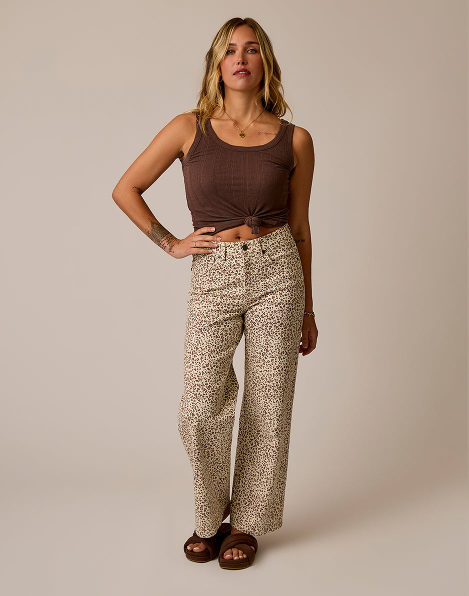 Audrey Wide Leg: Leopard