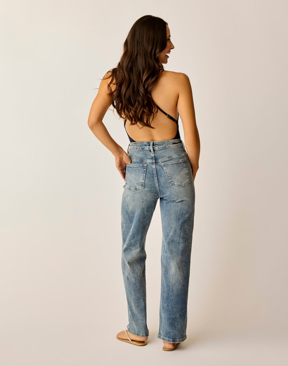 Audrey Wide Leg: Blue Ridge