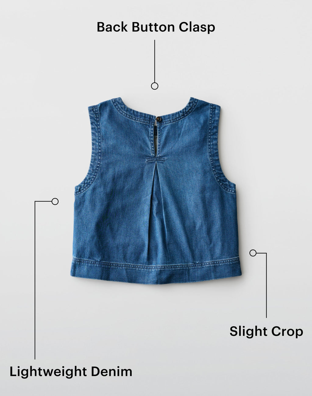 Susie Denim Tank: Savannah