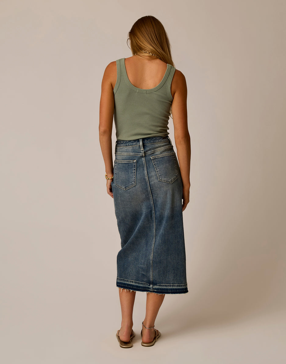 Atlas Denim Skirt: Favorite Fade