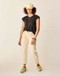 Austin Crop Jean: Ecru